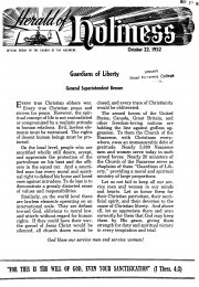 Title Page of Herald of Holiness - October 22, 1952