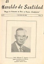 Portada: Rdo. Roberto C. Ingram, Superintendente de Distrito, Iglesia del Nazareno, Guatemala, América Central