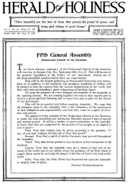 Title Page of Herald of Holiness - September 17, 1919
