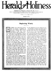 Title Page of Herald of Holiness - January 5, 1921