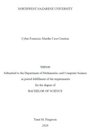 Thesis title page