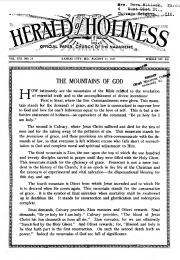 Front page of Herald of Holiness - August 31, 1927
