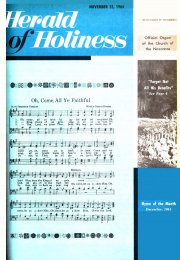 Herald of Holiness - November 25, 1964