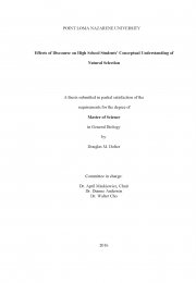 Effects of Discourse on High School Students’ Conceptual Understanding of Natural Selection