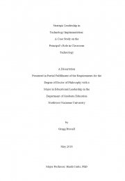 Strategic leadership in technology implementation: a case study on the principal’s role in classroom technology