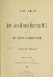 The Life of Rev. John Wesley Redfield, M.D.