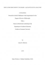 Educator misconduct in Idaho: a quantitative analysis