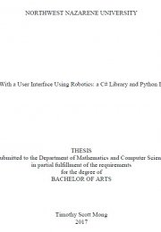 Interacting With a User Interface Using Robotics: a C# Library and Python Based Server