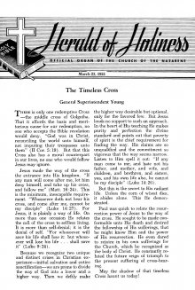 Title Page of Herald of Holiness - March 23, 1955