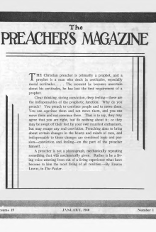 Title Page of Preacher's Magazine