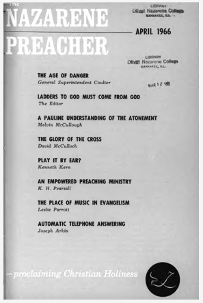 Title Page of Nazarene Preacher