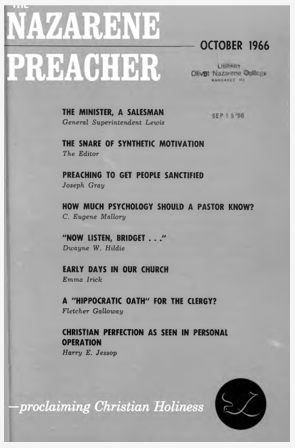 Title Page of Nazarene Preacher