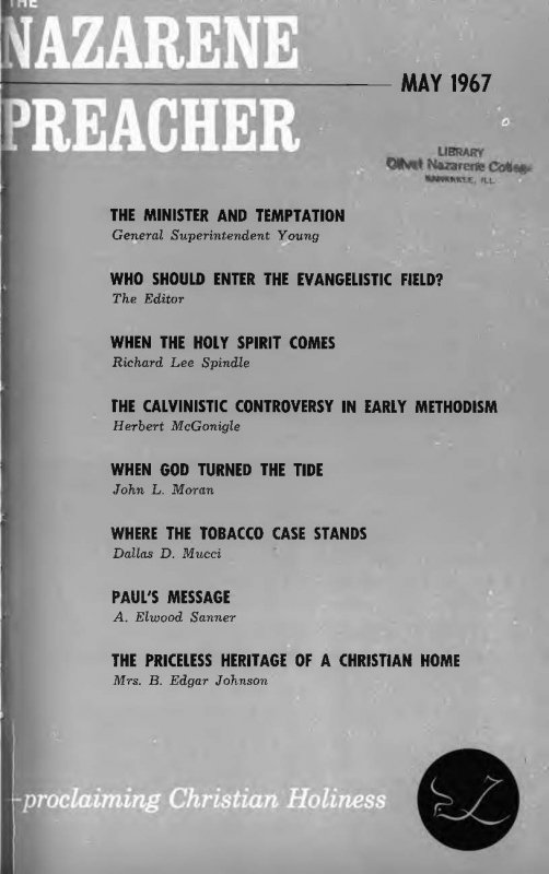 Title Page of Nazarene Preacher