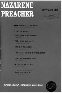 Title Page of Nazarene Preacher