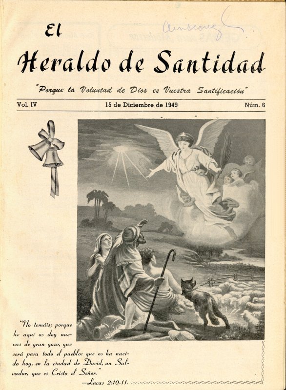 Portada: No temais, Lucas 2:10-11