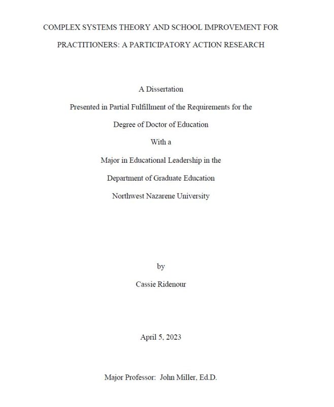 Dissertation title page