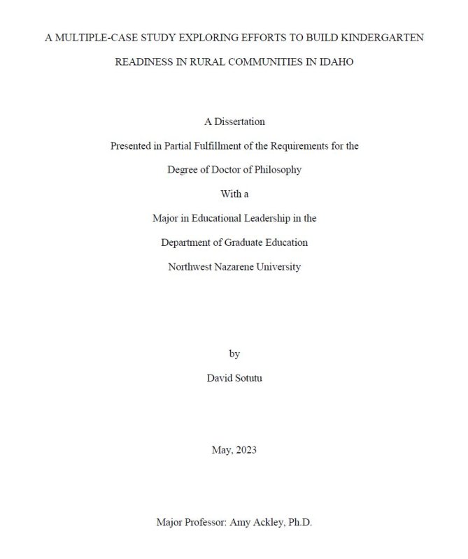 Dissertation title page