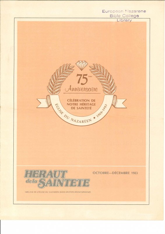 HÉRAUT DE LA SAINTETÉ - Octobre-Décembre de 1983
