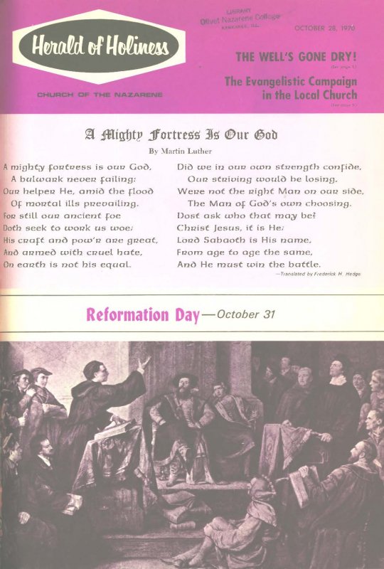 Herald of Holiness - October 28, 1970