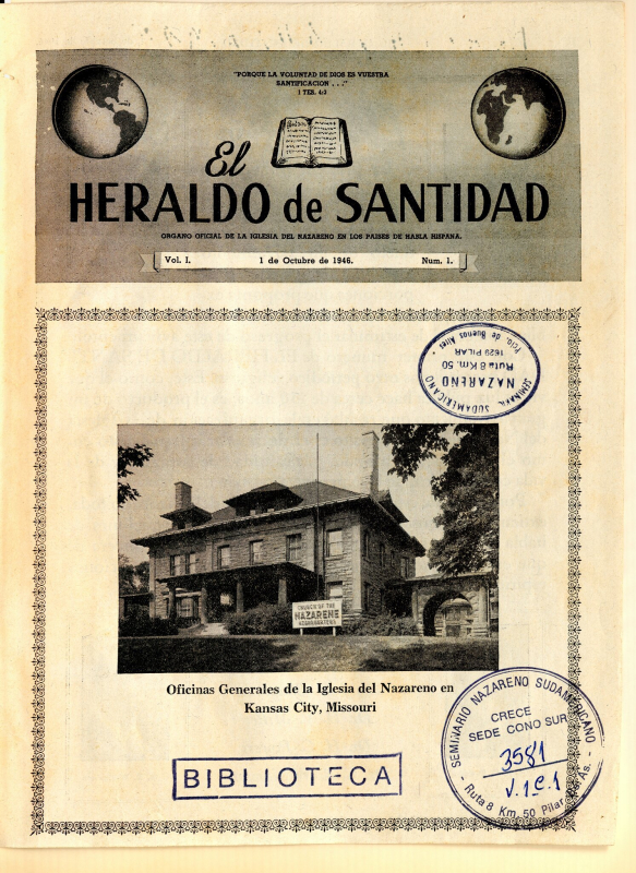 El Heraldo de Santidad - 1 de octubre de 1946 - Vol. 1 Nro. 1
