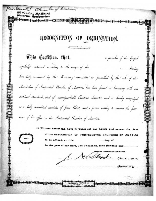 Miscellaneous Documents