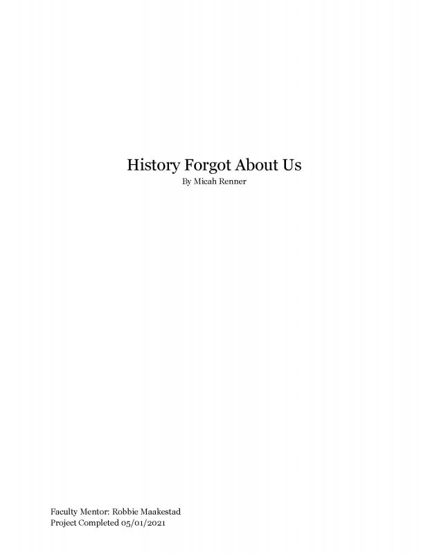 History Forgot About Us
